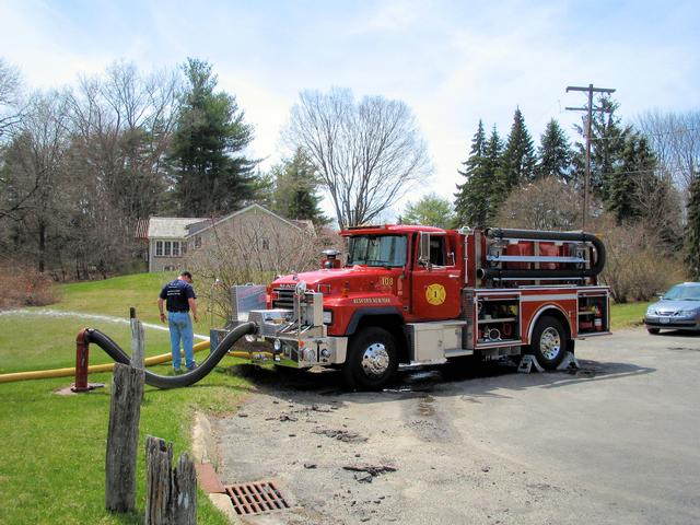 Engine 108 Drafting From Spruce Pond